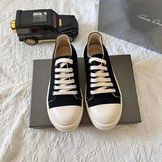 Rhude Canvas Sneaker Black and White