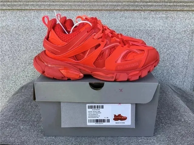 Balenciaga Track LED Sneaker Red Orange Max