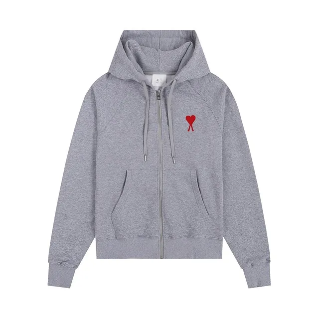 Amiri Zip-Up Hoodie Heart Logo