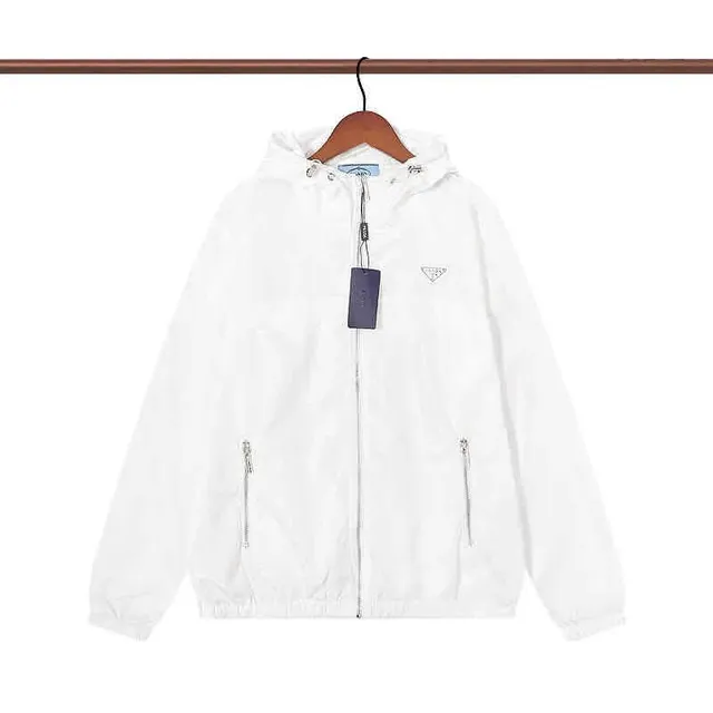 Prada Linea Rossa Hooded Jacket Classic White