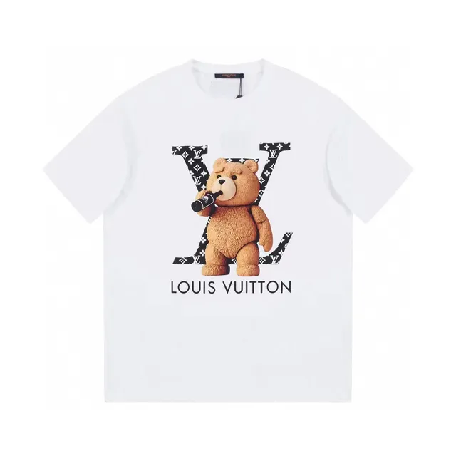 Louis Vuitton T-Shirt Teddy Bear Monogram Print