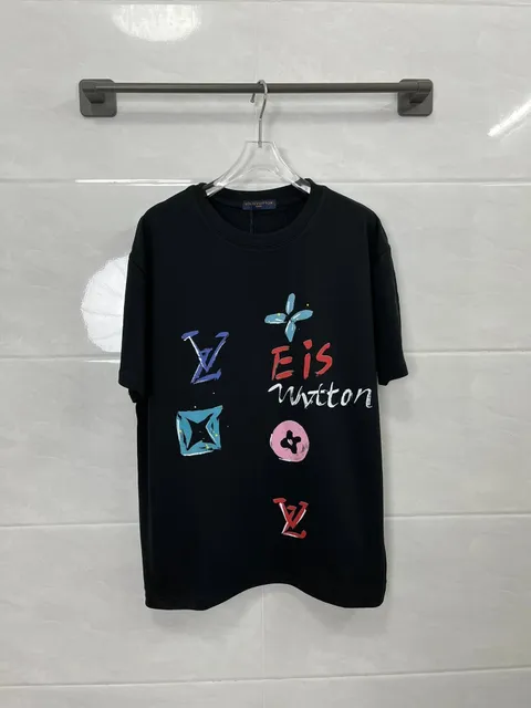 Louis Vuitton T-Shirt Multi-Logo Print