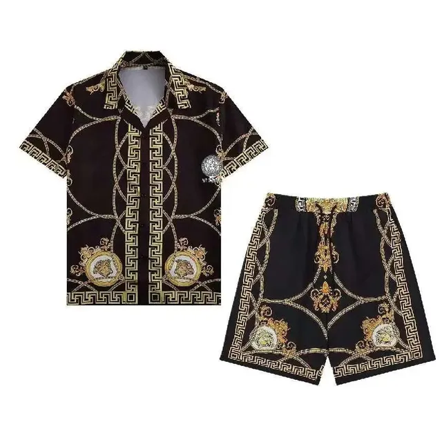 Versace Barocco Print Set Medusa Chain Motif