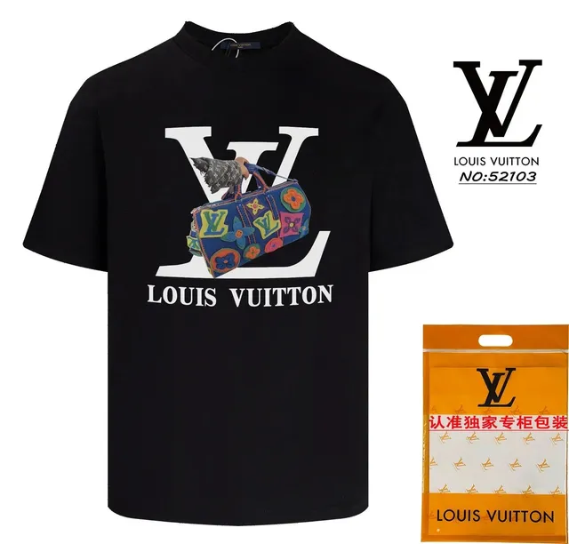 Louis Vuitton Graphic T-Shirt LV Monogram Bag Print