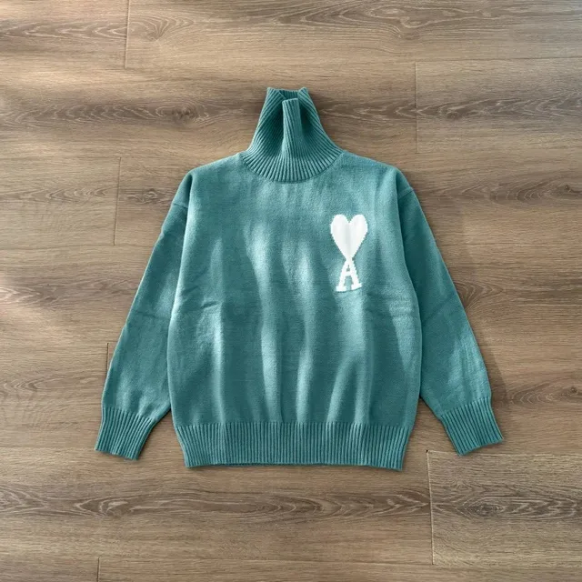 Amiri Turtleneck Sweater Heart Logo