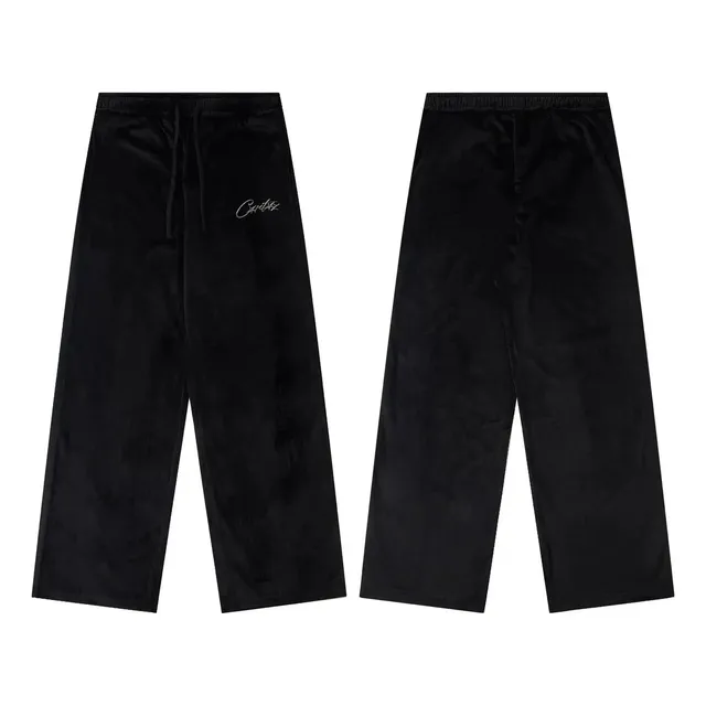 Corteiz Velvet Joggers Embroidered Logo