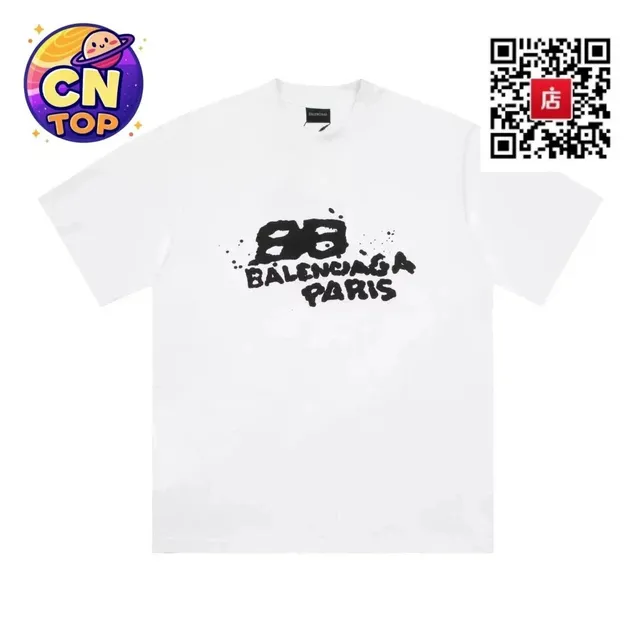 Balenciaga Graphic T-Shirt BB Logo Print