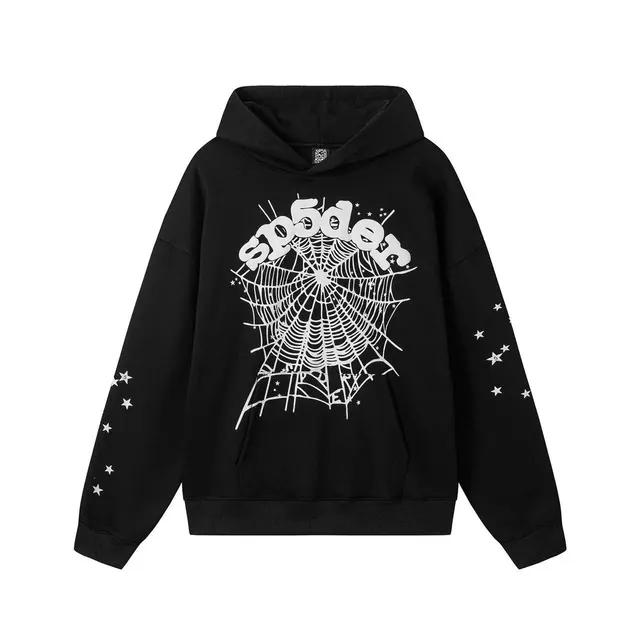 Sp5der Hoodie Spider Web Print
