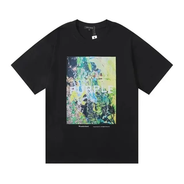 Purple Brand Wonderland Graphic Tee Abstract Print