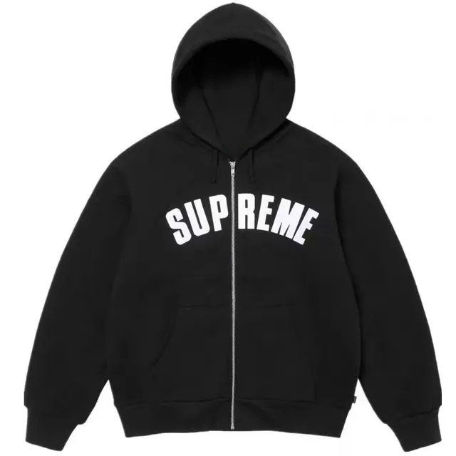 Supreme Zip-Up Hoodie Arch Logo