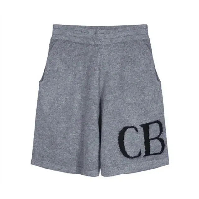 Cole Buxton CB Shorts Heather Grey with Embroidered Logo