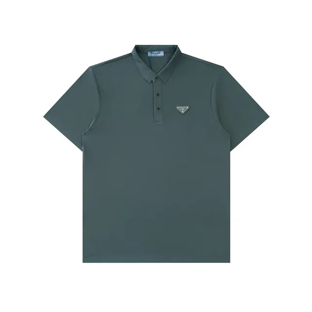 Prada Polo Shirt Triangle Logo