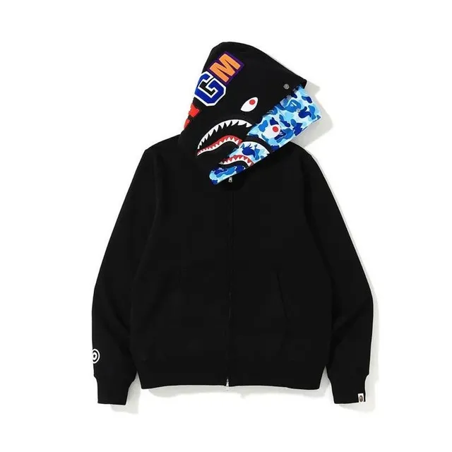 BAPE Shark Full Zip Hoodie Camouflage Shark Hood