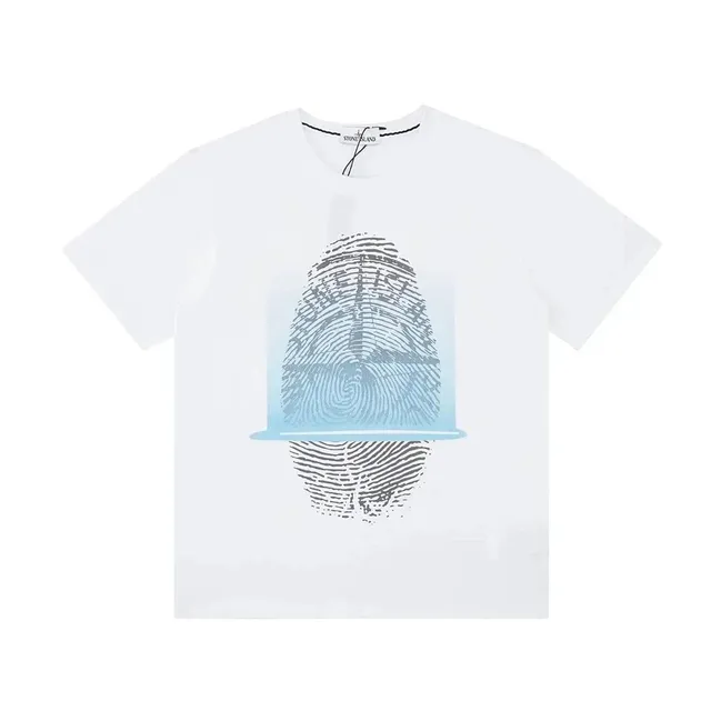 Stone Island T-Shirt Fingerprint Graphic
