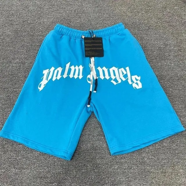 Palm Angels Logo Shorts Gothic Script