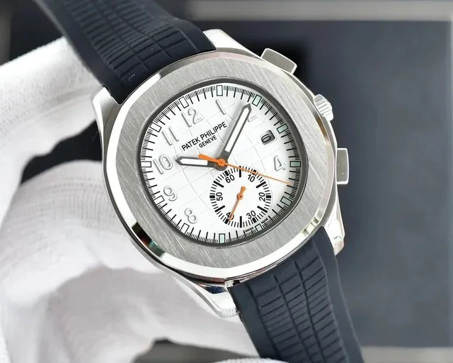 Patek Philippe Aquanaut Chronograph White Dial with Orange Accents