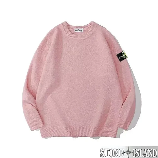 Stone Island Crewneck Sweater Solid Pink