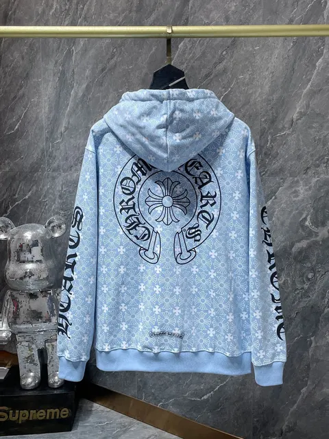 Chrome Hearts Hooded Sweatshirt Floral Print