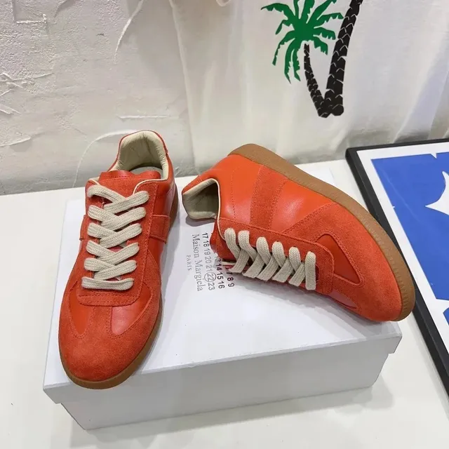 Maison Margiela Future Sneaker Orange Suede