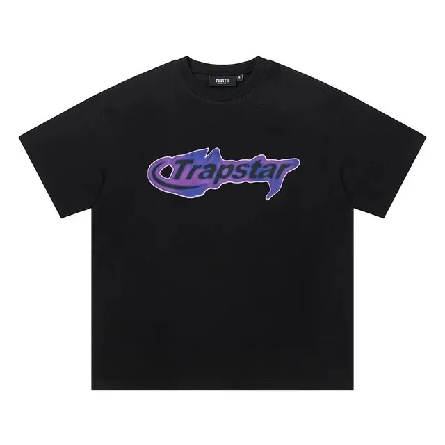Trapstar Shark Logo Tee Purple Gradient Shark