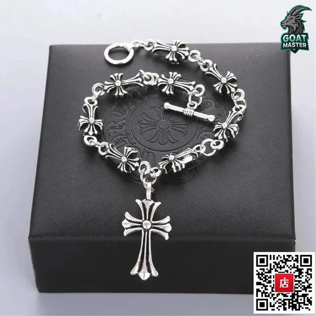 Chrome Hearts Cross Bracelet Classic Cross Charm