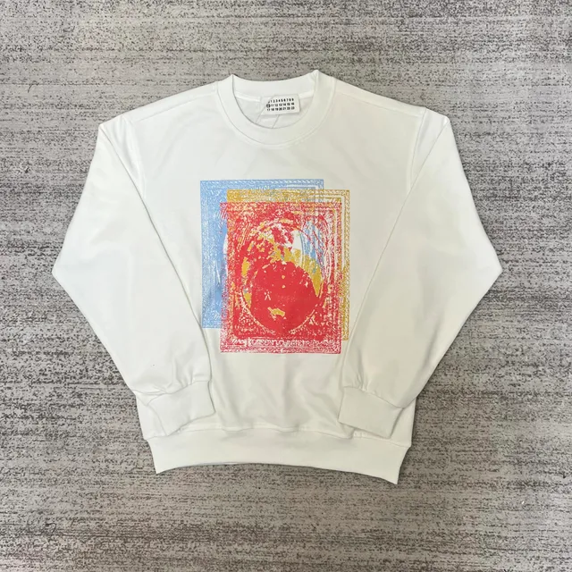 Maison Margiela Crewneck Sweatshirt Multi-Color Print
