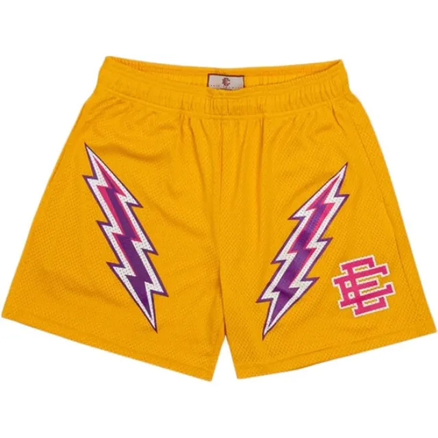 Eric Emanuel Mesh Shorts Lightning Bolt