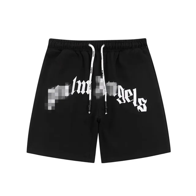 Palm Angels Logo Shorts Gothic Print