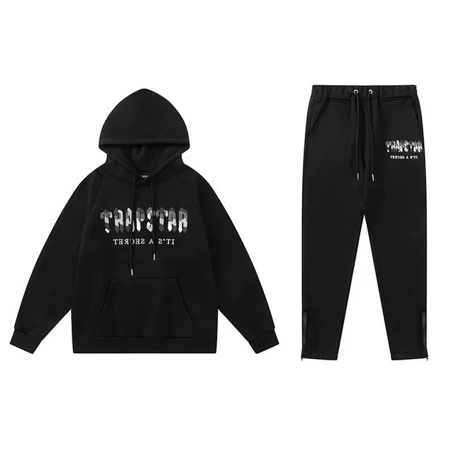 Corteiz Hoodie and Joggers Set Trapstar Logo Print