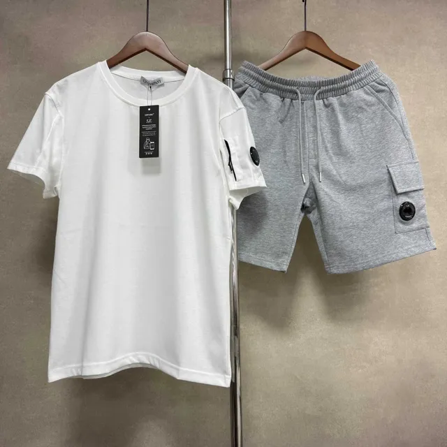 C.P. Company T-Shirt & Shorts Set CP Company Logo Patch