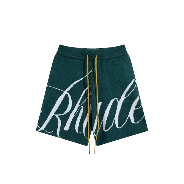 Rhude Knit Shorts Script Logo