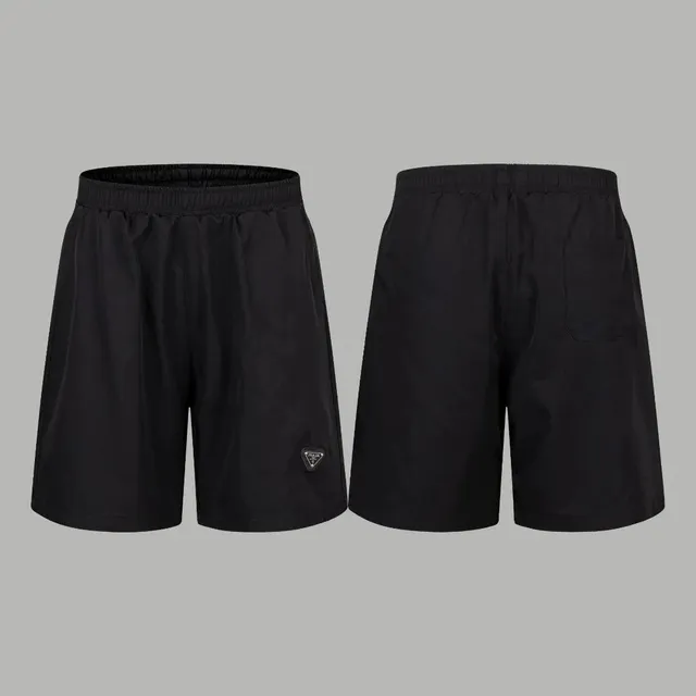 Prada Logo-Embellished Shorts Black