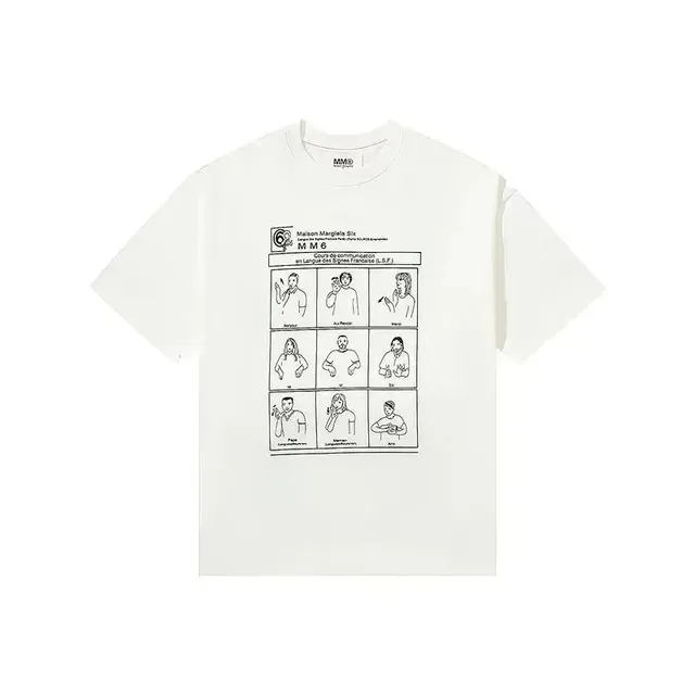Graphic T-Shirt Maison Margiela Six Communication Chart