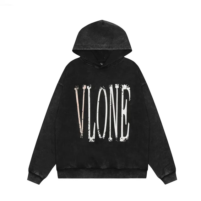 Off-White Hooded Sweatshirt Distressed Logo