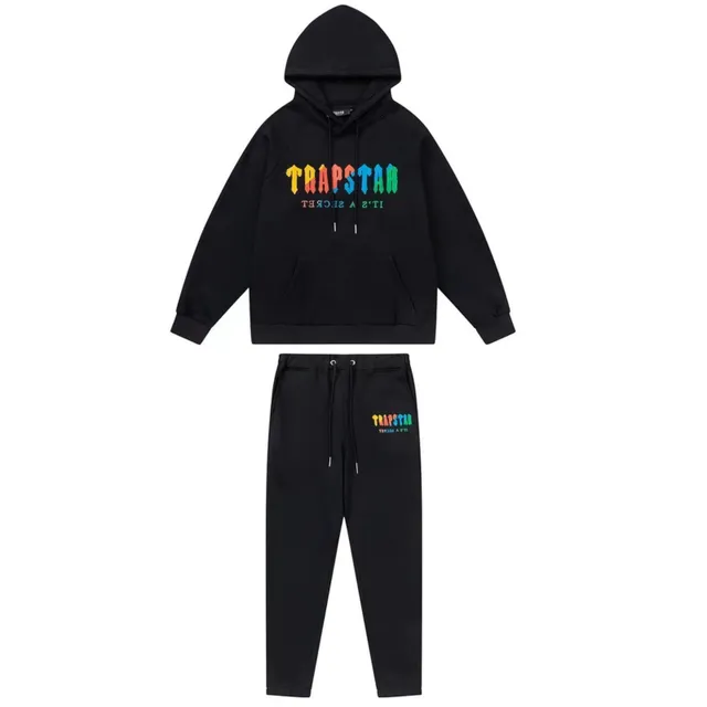 Trapstar Hoodie and Joggers Set Rainbow Logo