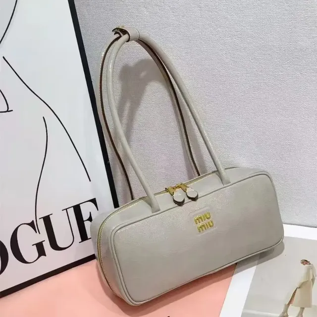Miu Miu Zip Top-Handle Bag Matte Leather