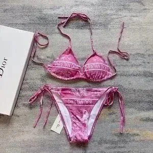 Dior Bikini Set Velvet Logo