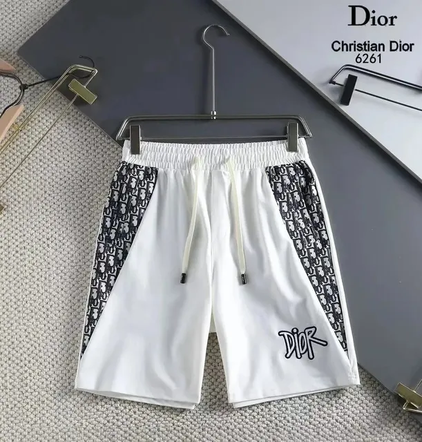 Logo-Print Shorts Oblique Dior Oblique Panels