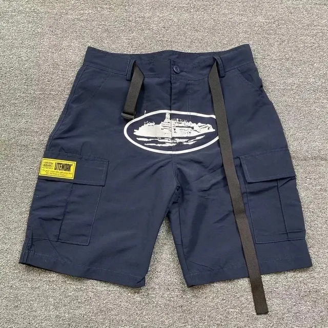Corteiz Cargo Shorts Ship Print