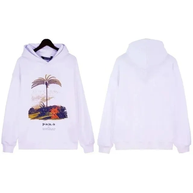 Palm Angels Hoodie Palm Tree Print