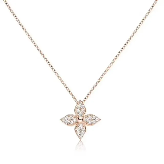 Louis Vuitton Flower Pendant Diamond-Paved