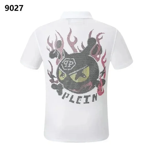 Philipp Plein Polo Shirt Flame Panther Graphic
