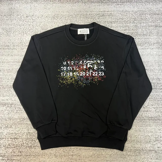 Maison Margiela Crewneck Sweatshirt Numbers Print