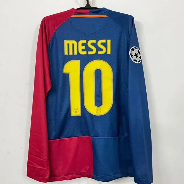 0809 Barcelona home Champions League version No. 10