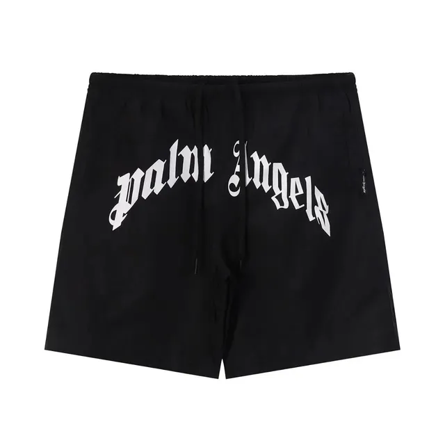 Palm Angels Logo Shorts Gothic Print