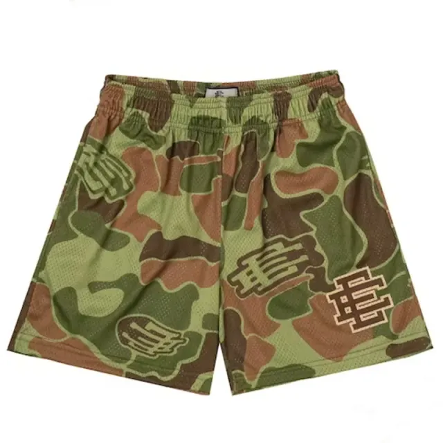 Eric Emanuel Mesh Shorts Camouflage Print