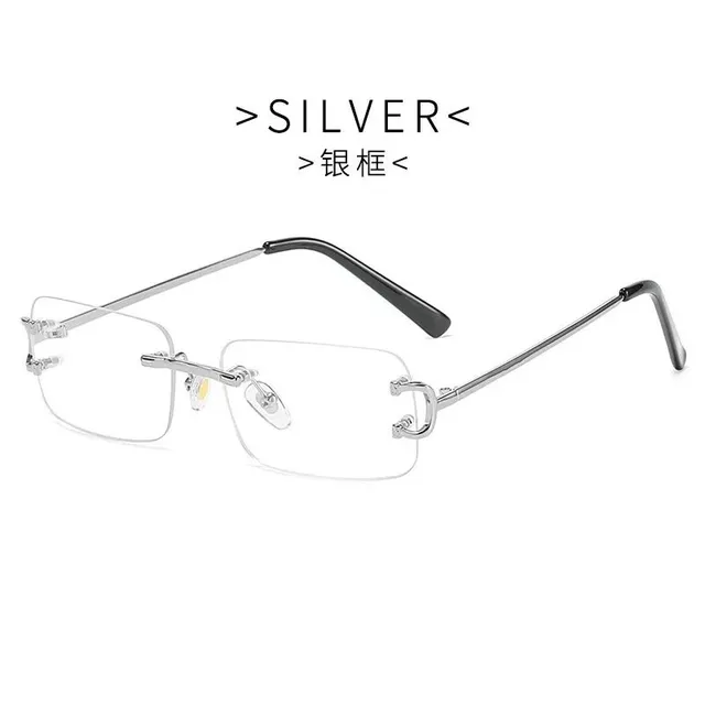 Chrome Hearts Rimless Glasses Silver Frame
