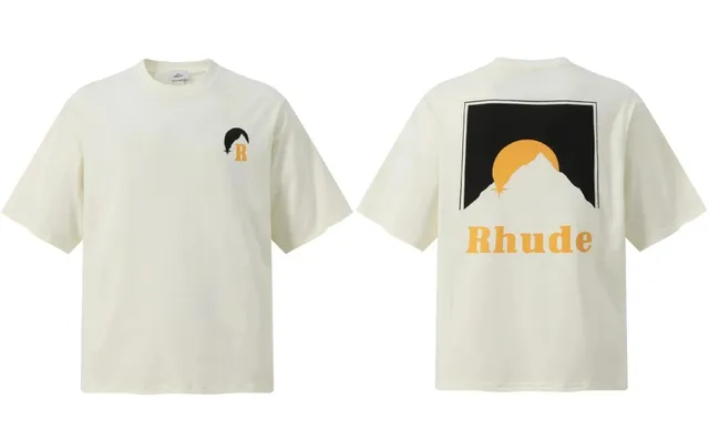 Rhude Graphic Tee Sunset Mountain
