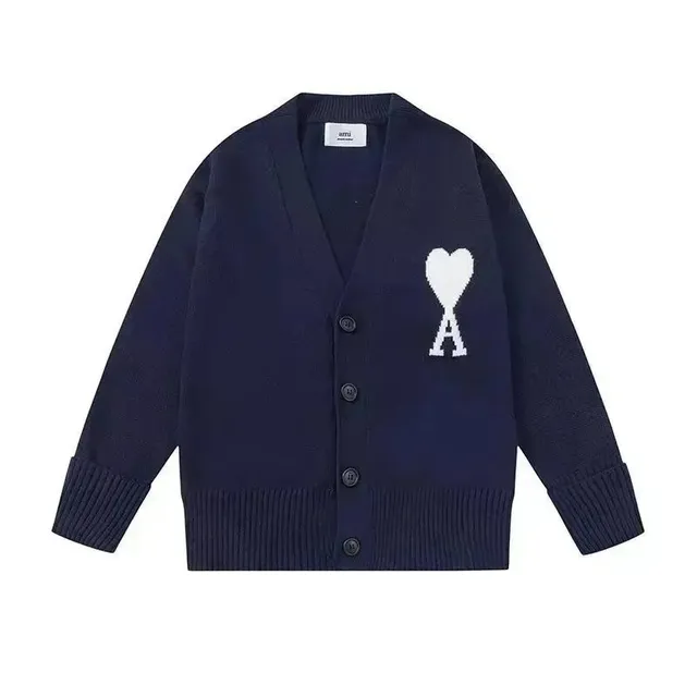 AMI Paris Cardigan Heart Logo