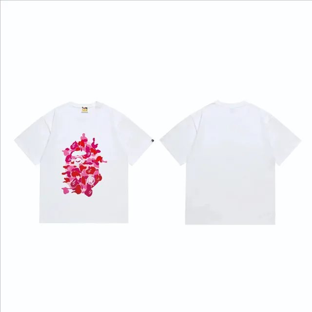 BAPE Shark Hoodie Tee Pink Camo Shark